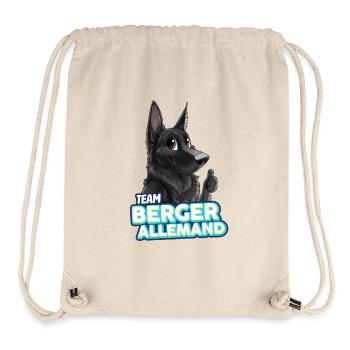 TEAM Deutscher Schäferhund - Schwarz - Stanley/Stella recycelter Gym Bag - Naturweiß - Vorne