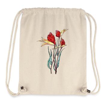 Blumen - Stanley/Stella recycelter Gym Bag - Naturweiß - Vorne