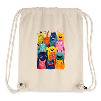 Colorful Fantasy Creatures for Kids - Stanley/Stella Recycled Gym Bag - natural - Front