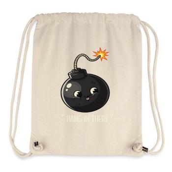 Conception de bande dessinée de bombe explosive kawaii - Sac à cordon recyclé Stanley/Stella - blanc naturel - Devant