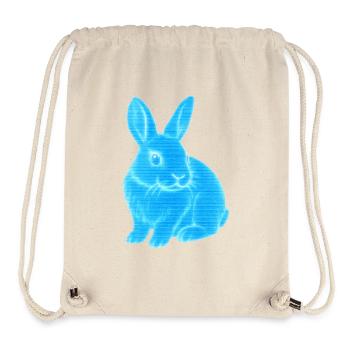 Neonhase Blauleuchten - Stanley/Stella recycelter Gym Bag - Naturweiß - Vorne