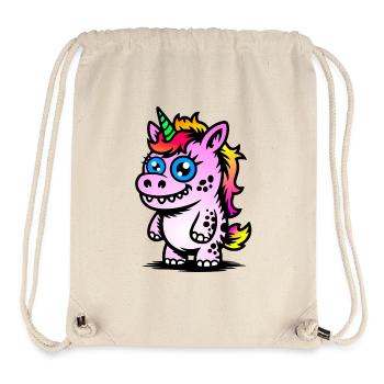 Glowing Unicorn Monster - Stanley/Stella Recycled Gym Bag - natural - Front
