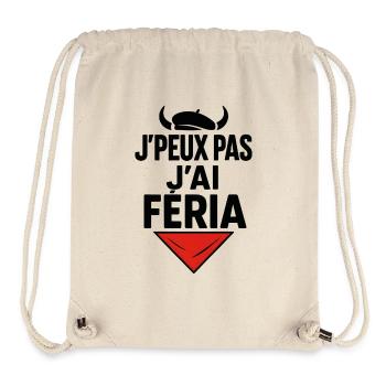 J'peux pas j'ai féria  - Sac à cordon recyclé Stanley/Stella - blanc naturel - Devant