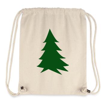 Deep green silhouette fir - Stanley/Stella Recycled Gym Bag - natural - Front