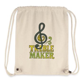 Treble Maker Logo Tee - Stanley/Stella recycelter Gym Bag - Naturweiß - Vorne