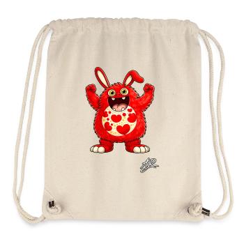 The overflowing heart - Stanley/Stella Recycled Gym Bag - natural - Front