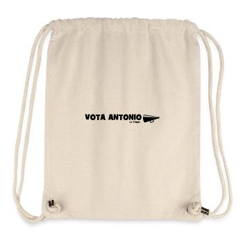Stimmen Sie für Antonio! - Stanley/Stella recycelter Gym Bag - Naturweiß - Vorne