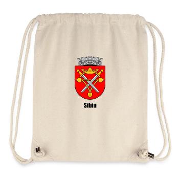 Wappen Hermannstadt "Sibiu" - Stanley/Stella recycelter Gym Bag - Naturweiß - Vorne