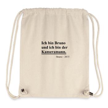 Bruno der Kameramann - Stanley/Stella recycelter Gym Bag - Naturweiß - Vorne