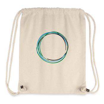 Ring Kreis Circle Zirkel 3 - Stanley/Stella recycelter Gym Bag - Naturweiß - Vorne