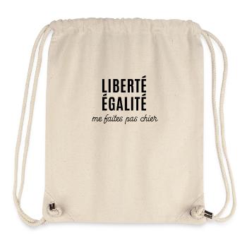 me faites pas chier - Sac à cordon recyclé Stanley/Stella - blanc naturel - Devant