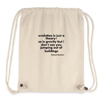 Evolution Zitate - Stanley/Stella recycelter Gym Bag - Naturweiß - Vorne