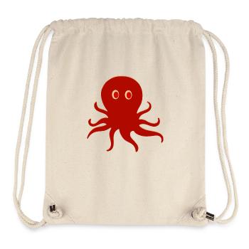 pieuvre Pirate - Sac à cordon recyclé Stanley/Stella - blanc naturel - Devant