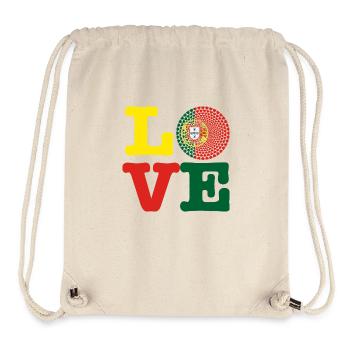 COEUR PORTUGAL - Sac à cordon recyclé Stanley/Stella - blanc naturel - Devant
