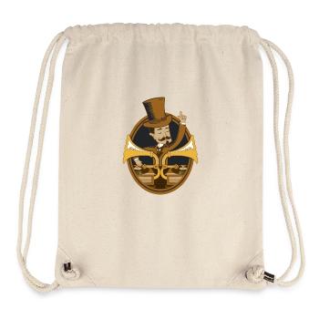 Retro dj vintage - Stanley/Stella Recycled Gym Bag - natural - Front