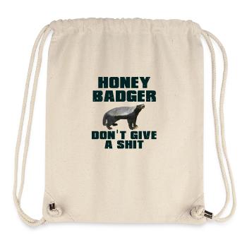 Honig-Dachs geben nicht ein Bumsen - Stanley/Stella recycelter Gym Bag - Naturweiß - Vorne