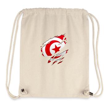 africa flag tunisia tunisie - Stanley/Stella Recycled Gym Bag - natural - Front