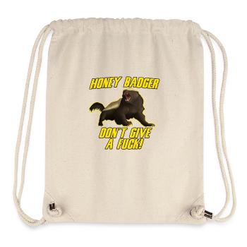 Honig-Dachs geben nicht ein Bumsen - Stanley/Stella recycelter Gym Bag - Naturweiß - Vorne