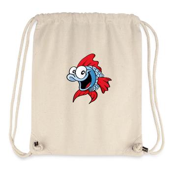 Funny Fish - Stanley/Stella recycelter Gym Bag - Naturweiß - Vorne