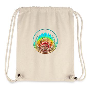 Kornkreis - Maya Maske - Symbol Zeitenwende - Stanley/Stella recycelter Gym Bag - Naturweiß - Vorne