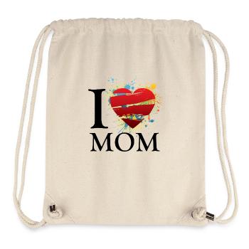 I love mom de - Stanley/Stella recycelter Gym Bag - Naturweiß - Vorne