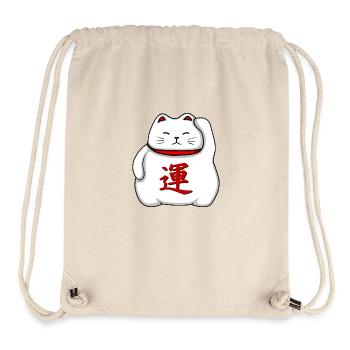 Maneki-neko - Stanley/Stella recycelter Gym Bag - Naturweiß - Vorne