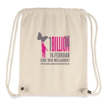 One Billion Rising "eine der Milliarde" - Stanley/Stella recycelter Gym Bag - Naturweiß - Vorne