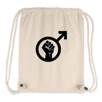 Masculism Symbol - Stanley/Stella Recycled Gym Bag - natural - Front