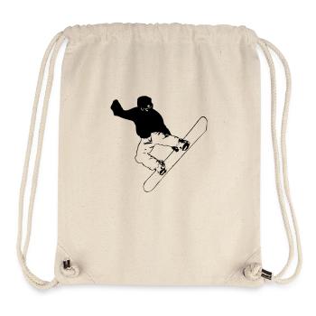 Snowboarding - Snowboarder - Stanley/Stella recycelter Gym Bag - Naturweiß - Vorne