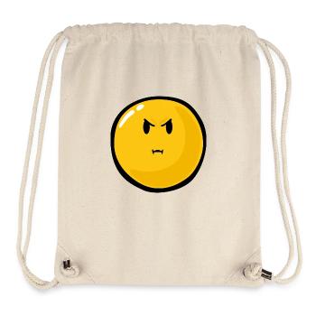 Smiley Anger Bitter - Stanley/Stella recycelter Gym Bag - Naturweiß - Vorne