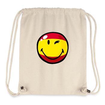 Smiley Spain - Stanley/Stella recycelter Gym Bag - Naturweiß - Vorne