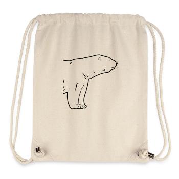 Polar Bear - Eisbär - Stanley/Stella recycelter Gym Bag - Naturweiß - Vorne