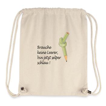 Schule - Stanley/Stella recycelter Gym Bag - Naturweiß - Vorne