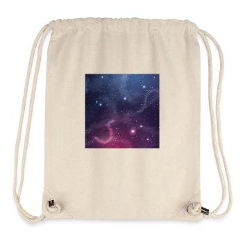 Galaxie Muster - Stanley/Stella recycelter Gym Bag - Naturweiß - Vorne