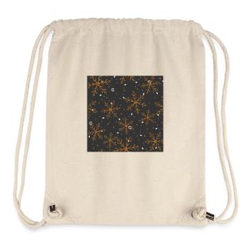 Eiskristall Muster - Stanley/Stella recycelter Gym Bag - Naturweiß - Vorne