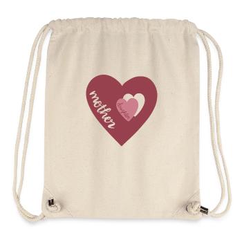 Mutter Tochter Liebe - Stanley/Stella recycelter Gym Bag - Naturweiß - Vorne
