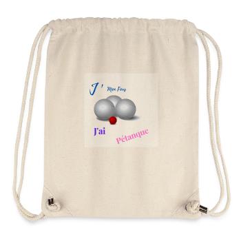 J Men Crazy, I Have Petanque - Stanley/Stella Recycled Gym Bag - natural - Front