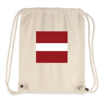 Lettland-Flagge, Lettische Stolz patriotische Geschenk - Stanley/Stella recycelter Gym Bag - Naturweiß - Vorne