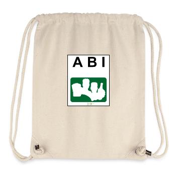 Bier Liga Logo ABI-Treff Jahr Blanko Grün - Stanley/Stella recycelter Gym Bag - Naturweiß - Vorne