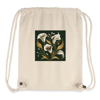 Lilies Flowers - Stanley/Stella Recycled Gym Bag - natural - Front