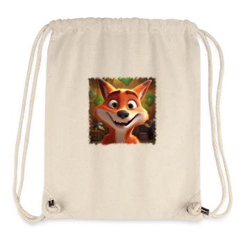 niedlicher Fuchs - Stanley/Stella recycelter Gym Bag - Naturweiß - Vorne