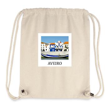 Kanäle von Aveiro - Stanley/Stella recycelter Gym Bag - Naturweiß - Vorne
