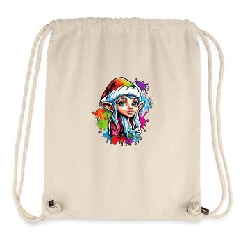 Imp / Dwarf / Fairy / Christmas / Elf - Stanley/Stella Recycled Gym Bag - natural - Front