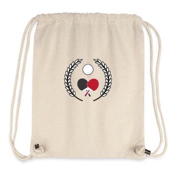 couronne ping-pong - Sac à cordon recyclé Stanley/Stella - blanc naturel - Devant