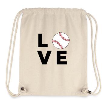 Baseball-Liebe - Stanley/Stella recycelter Gym Bag - Naturweiß - Vorne