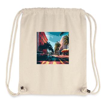 Colorfull Streets in Miami (Miami Collection) - Stanley/Stella Recycled Gym Bag - natural - Front
