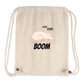 Die Maus geht, klick, klick, bumm! - Stanley/Stella recycelter Gym Bag - Naturweiß - Vorne