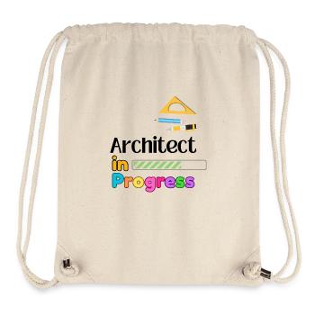 Architecte en cours cadeau pour les professions - Sac à cordon recyclé Stanley/Stella - blanc naturel - Devant