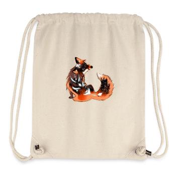 mystical fox - Stanley/Stella Recycled Gym Bag - natural - Front