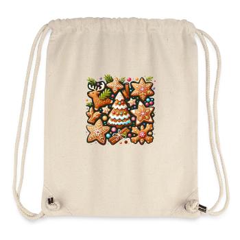 Festlicher Lebkuchengenuss - Stanley/Stella recycelter Gym Bag - Naturweiß - Vorne